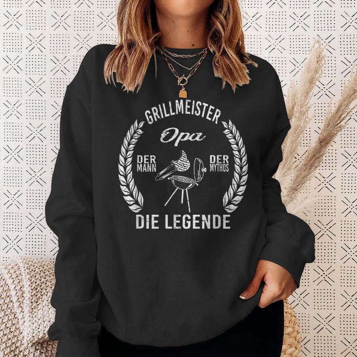 Herren Grillmeister Opa Der Mann Die Legende Sweatshirt Geschenke für Sie