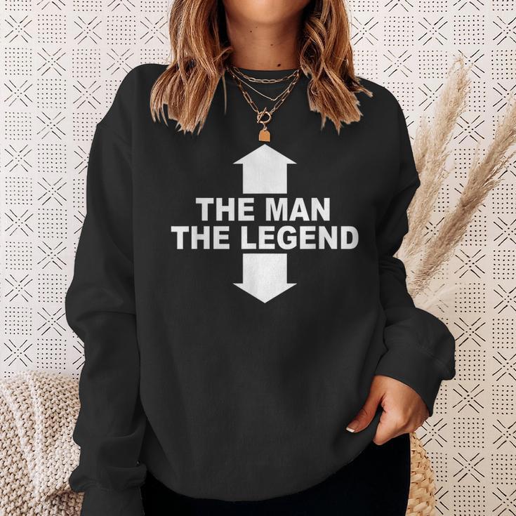 Herren The Man The Legend Lustiges Mann Legende Pfeile Männer Sweatshirt Geschenke für Sie