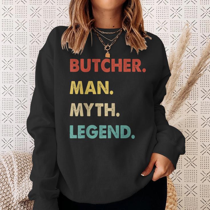 Herren Metzger Mann Mythos Legende Sweatshirt Geschenke für Sie