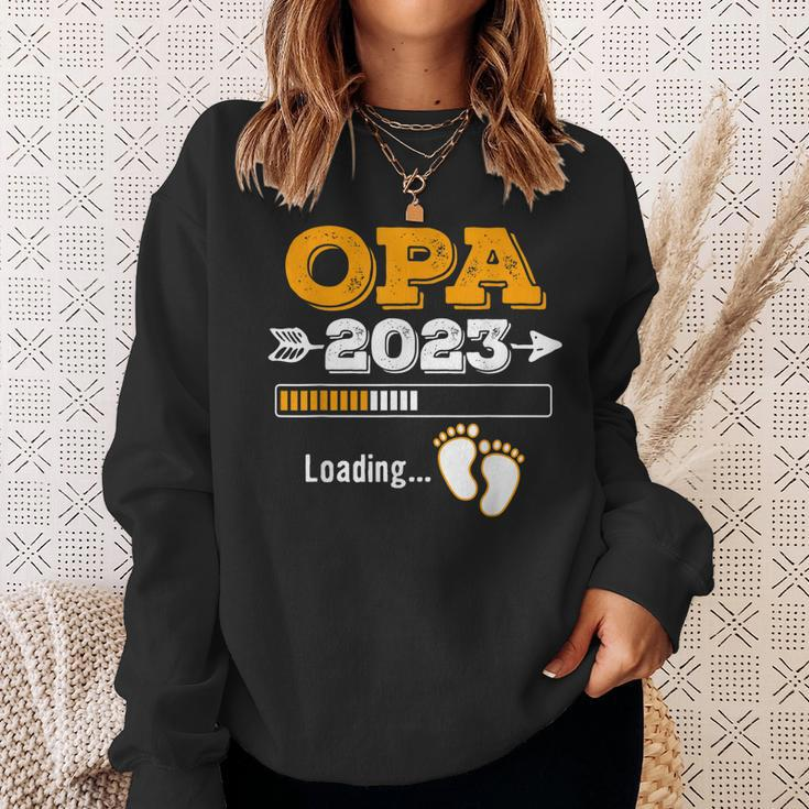 Herren Opa 2023 Loading Sweatshirt, Werdender Opa Nachwuchs Lustig Geschenke für Sie