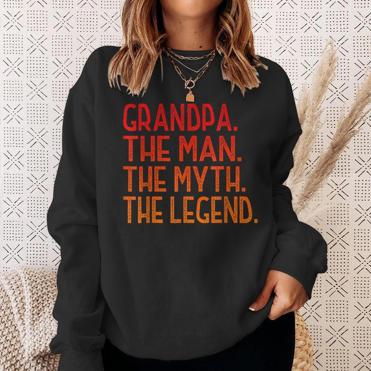 Herren Opa Der Mann Der Myth The Legend Großvater Sweatshirt Geschenke für Sie