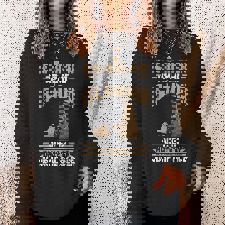 Herren Pferd Isländer Papa Vater Vatertag Reiter Sweatshirt Geschenke für Sie