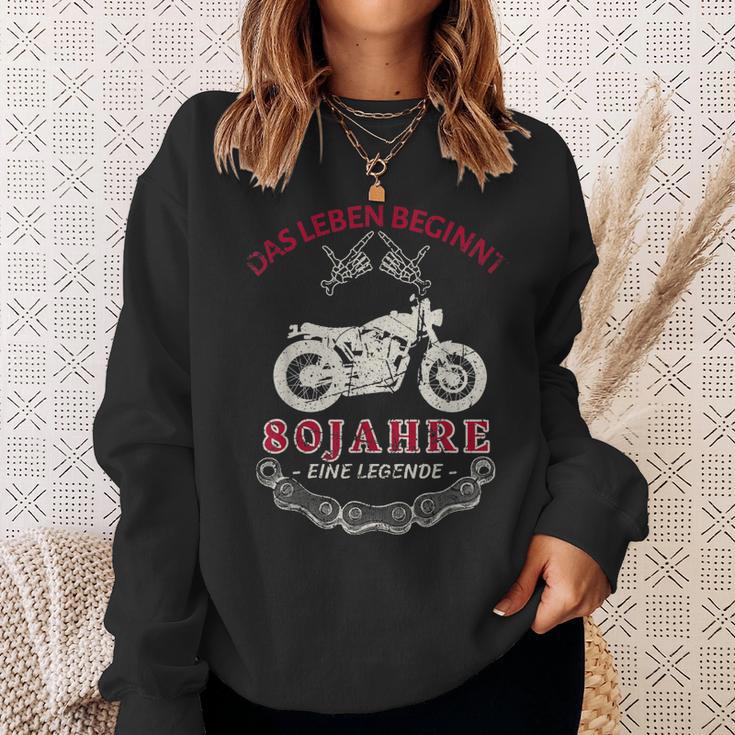 Herren Sweatshirt zum 80. Geburtstag, Legende Biker & Chopper Motiv Geschenke für Sie