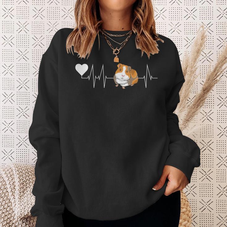 Herzschlag Meerschweinchen Mama Sweatshirt Geschenke für Sie