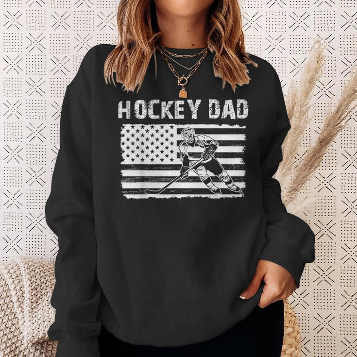 Hockey Dad Father Day Gift Sweatshirt Gifts for Her