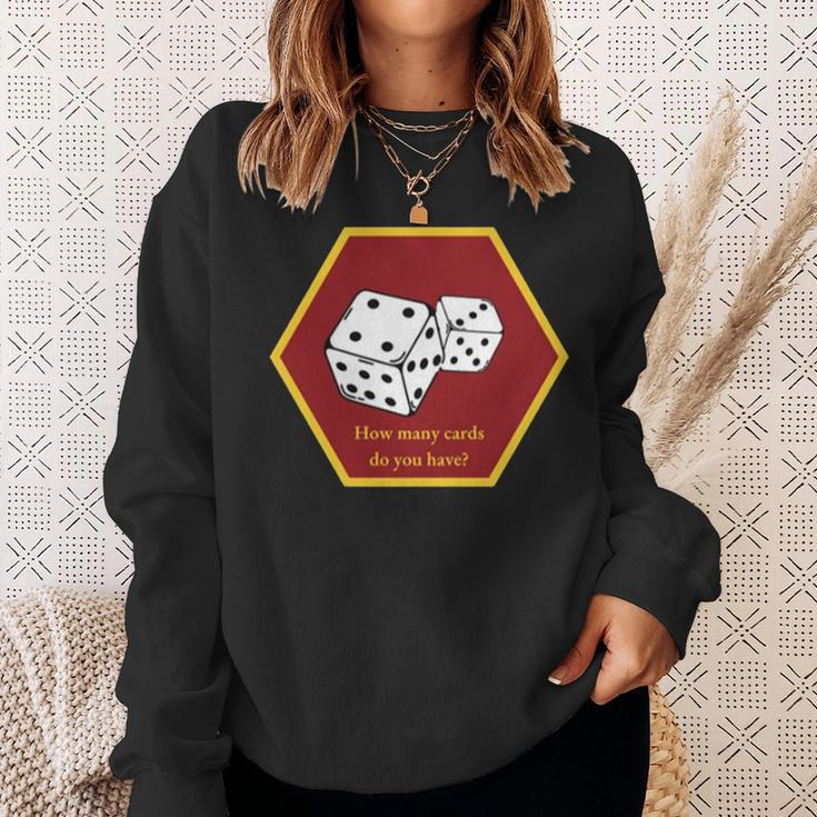 Hold Up Your Cards Board Game Sweatshirt Gifts for Her