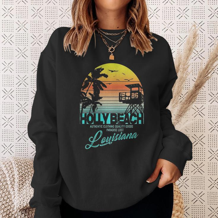 Holly Beach Louisiana Beach Shirt Men Women Sweatshirt Graphic Print Unisex Gifts for Her