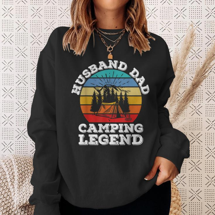 Husband Dad Camping Legend Sweatshirt Geschenke für Sie