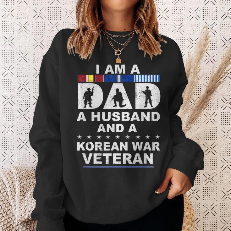I Am A Dad A Husband And A Korean War Veteran Men Women Sweatshirt Graphic Print Unisex Gifts for Her