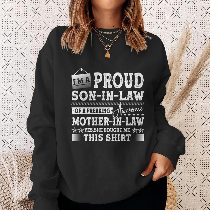 I Am A Proud Son In Law Mom Family Proud Mother Of The Groom Gift Sweatshirt Gifts for Her