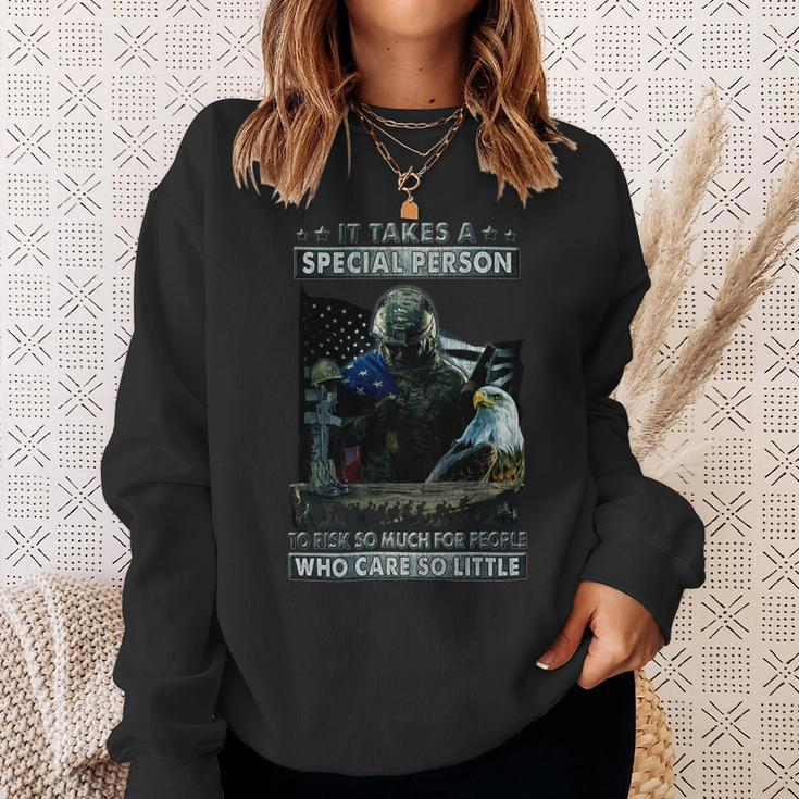 I Am Not A Hero Not A Legend I Am One Of The One Percent Who Served As Guardians Of Our Nation Freedom I Am A US Veteran Sweatshirt Gifts for Her