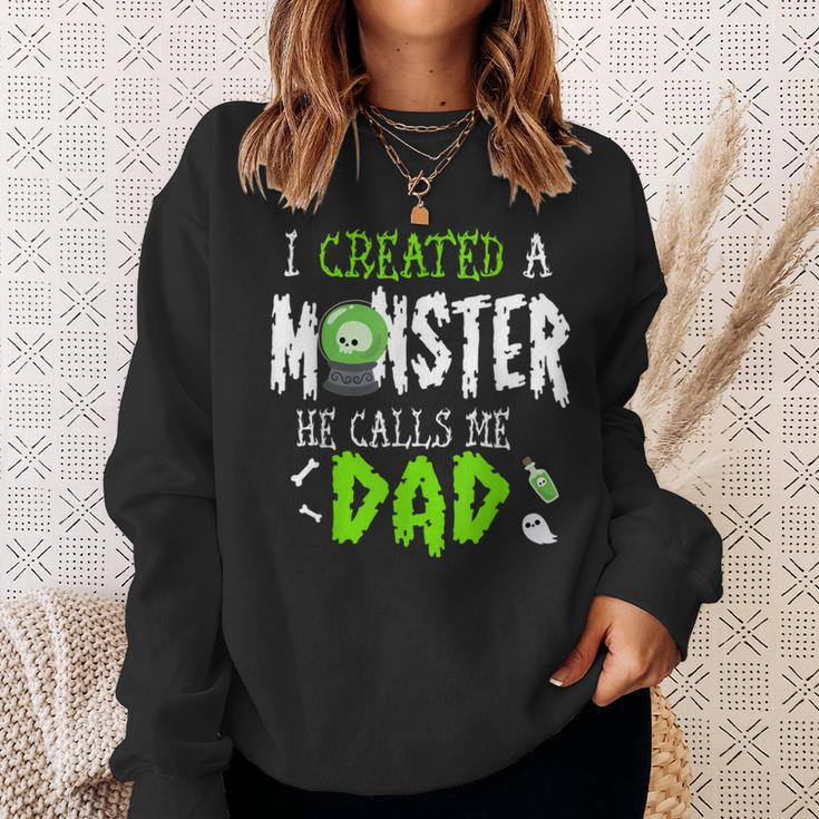 I Created A Monster Halloween Costume Tee For Dad From Son Sweatshirt Gifts for Her