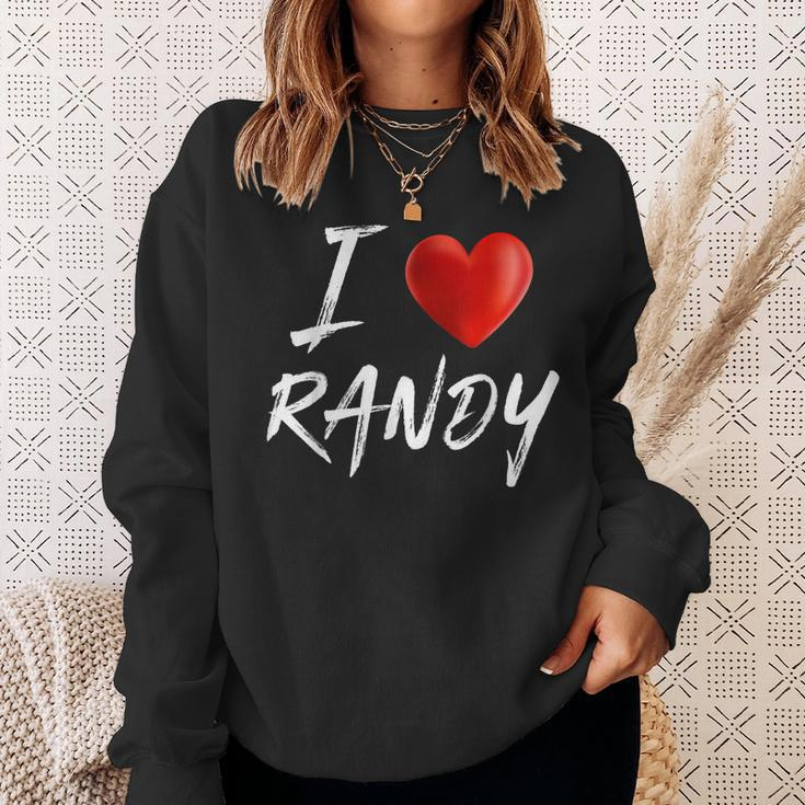 I Love Heart Randy Family NameSweatshirt Gifts for Her