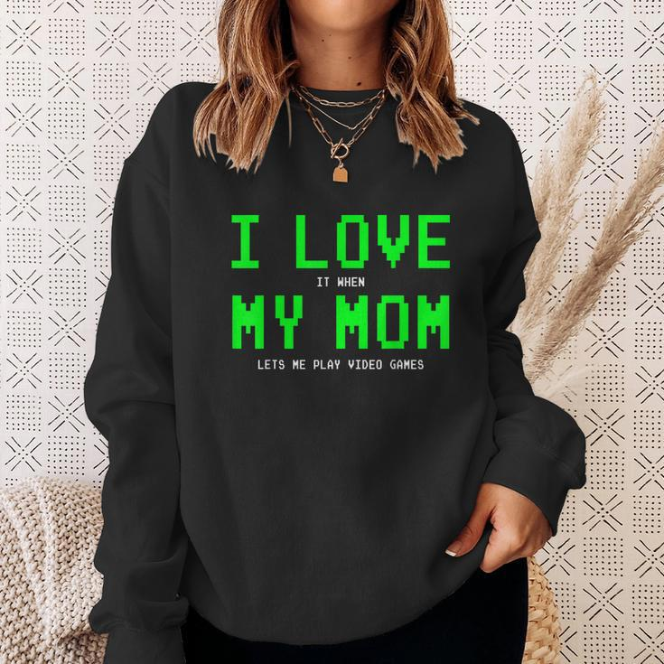 I Love My Mom Shirt Gamer Gifts For N Boys Video Games V4 Sweatshirt Gifts for Her