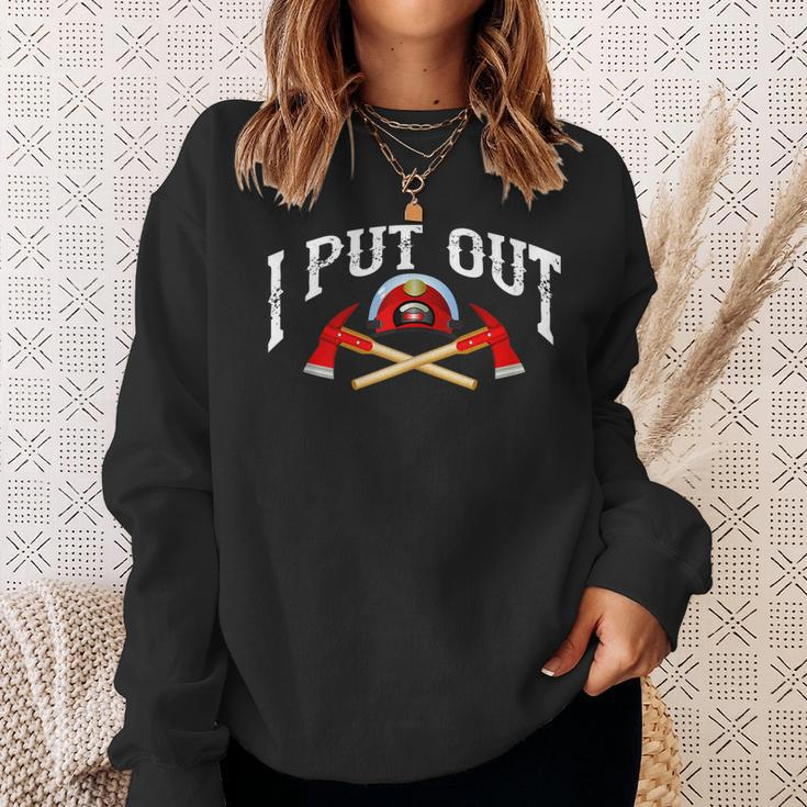 I Put Out Firefighter | Cute Fire Fighters Heroes Funny Gift Sweatshirt Gifts for Her
