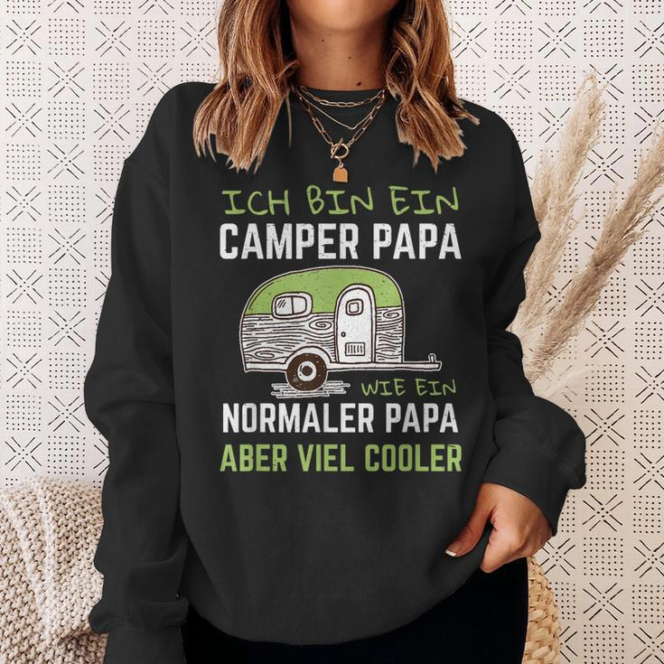 Ich Bin Ein Camper Papa Wie Ein Normaler Aber Viel Cooler Sweatshirt Geschenke für Sie