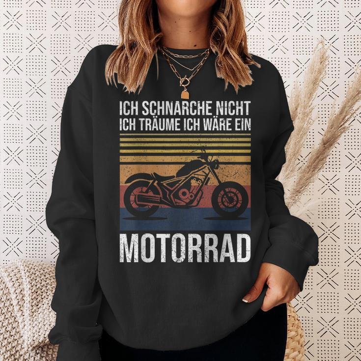 Ich Schnarche Nicht Ich Träume Ich Wäre Ein Motorrad Biker Sweatshirt Geschenke für Sie