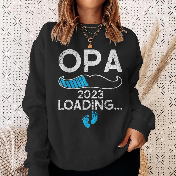 Ich Werde Opa 2023 Loading Schwangerschaft Verkündung Sweatshirt Geschenke für Sie