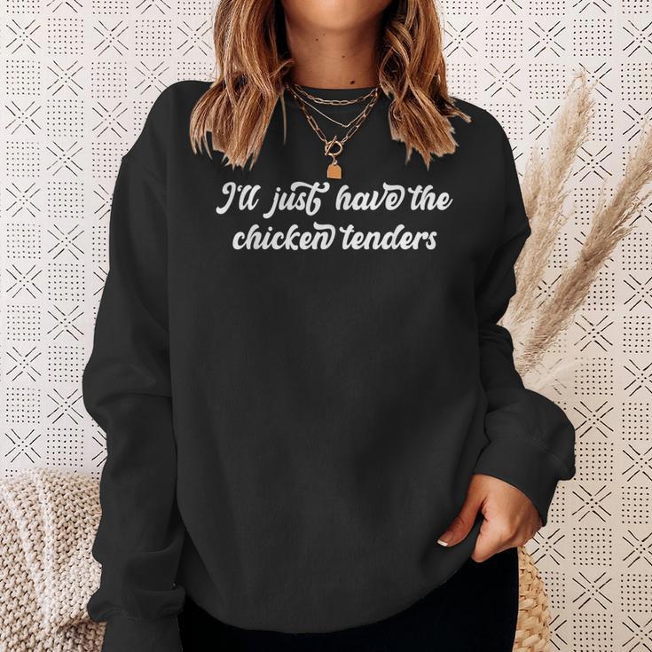 Ich Will Nur Hähnchenstreifen Lustiges Vintage Sweatshirt für Hühnerfans Geschenke für Sie