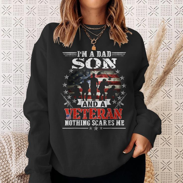 Im A Dad Son Veteran Memorial Day Funny Patrioitc Mens Sweatshirt Gifts for Her