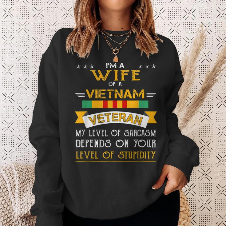 Im A Wife Of A Vietnam Veteran Gift Men Women Sweatshirt Graphic Print Unisex Gifts for Her