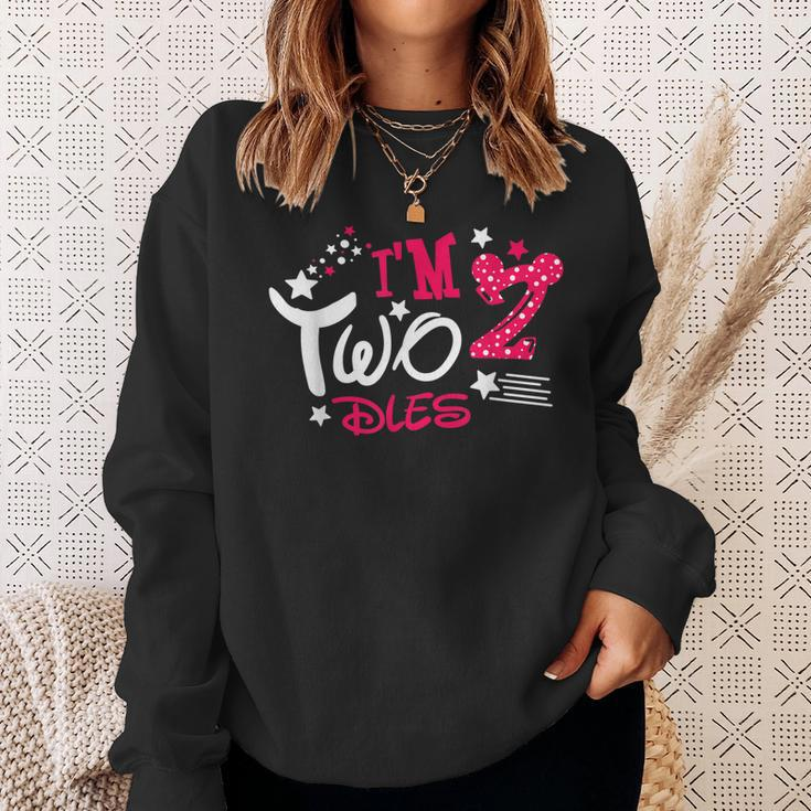 Im Twodles 2Nd Birthday Party Mouse Gift Sweatshirt Gifts for Her