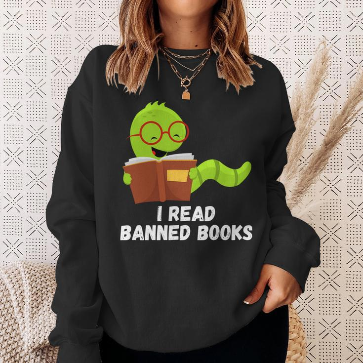 Im With The Banned Books I Read Banned Books Lovers Sweatshirt Gifts for Her