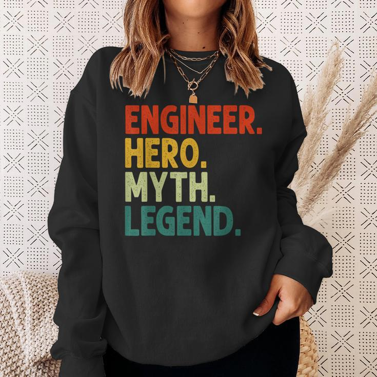 Ingenieur Held Mythos Legende Retro Vintage-Technik Sweatshirt Geschenke für Sie