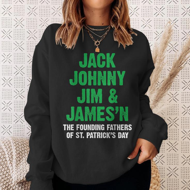 Irish Lucky Green St Patricks Day Founding Fathers Sweatshirt Gifts for Her