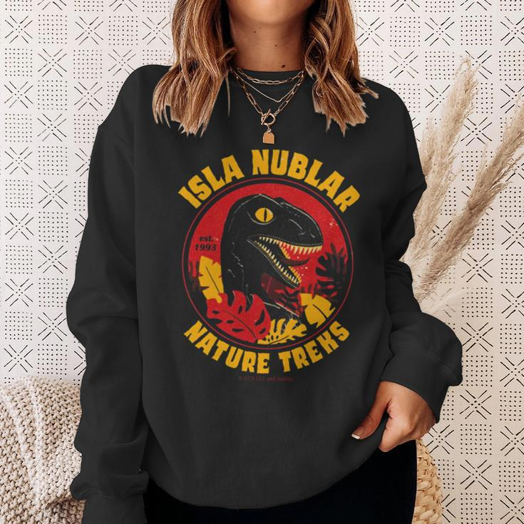 Isla Nublar Nature Treks Dinosaur Sweatshirt Gifts for Her