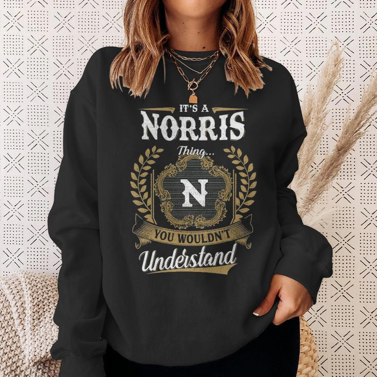 Its A Norris Thing You Wouldnt Understand Personalized Last Name Norris Family Crest Coat Of Arm Sweatshirt Gifts for Her