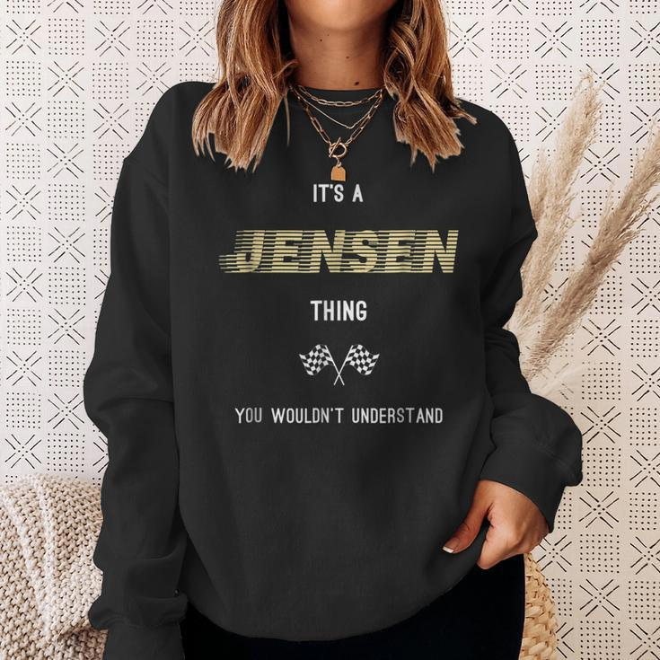 Jensen Cool Last Name Family Names Sweatshirt Gifts for Her