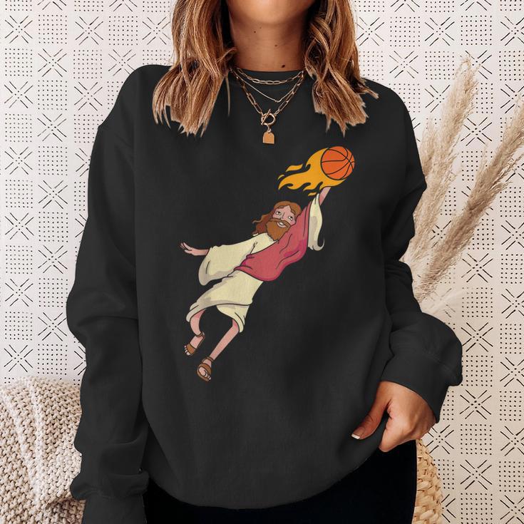 Jesus Spielt Basketball Sweatshirt Geschenke für Sie