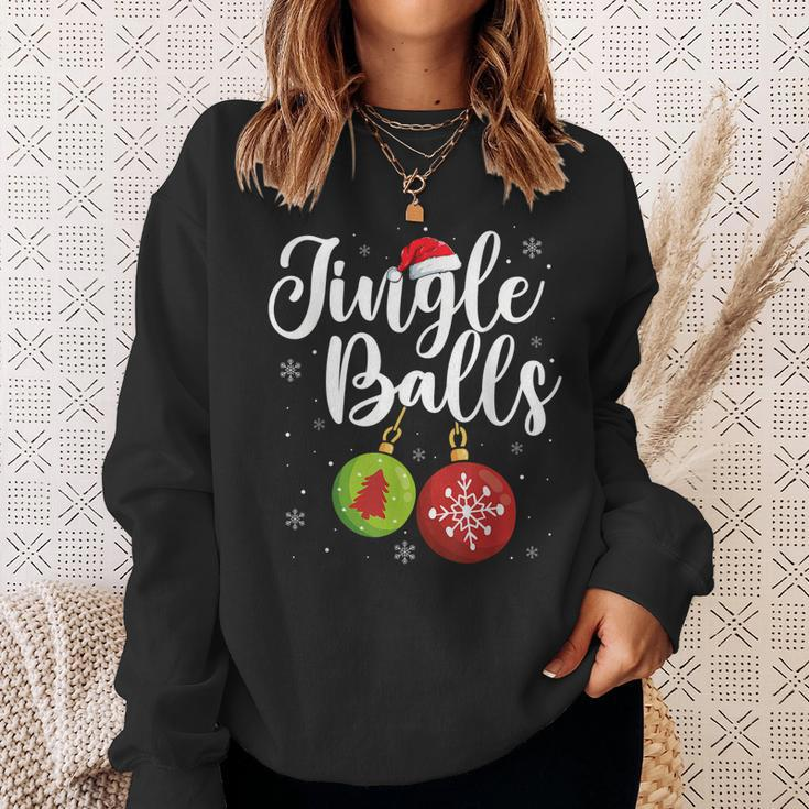 Jingle Balls Christmas Funny Matching Couple Chestnuts V2 Men Women Sweatshirt Graphic Print Unisex Gifts for Her