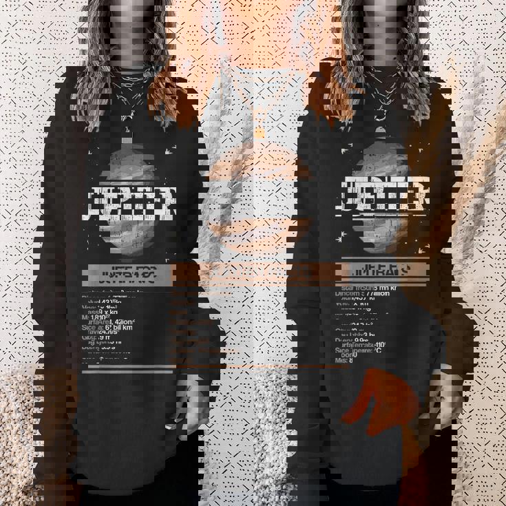 Jupiter Facts - Jupiter Planet Space Lover Sweatshirt Gifts for Her Jupiter Facts - Jupiter Planet Space Lover Sweatshirt Gifts for Her