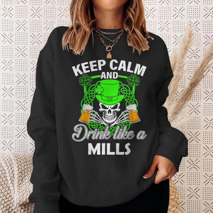 Keep Calm And Drink Like A Mills St Patricks Day Lucky Sweatshirt Gifts for Her