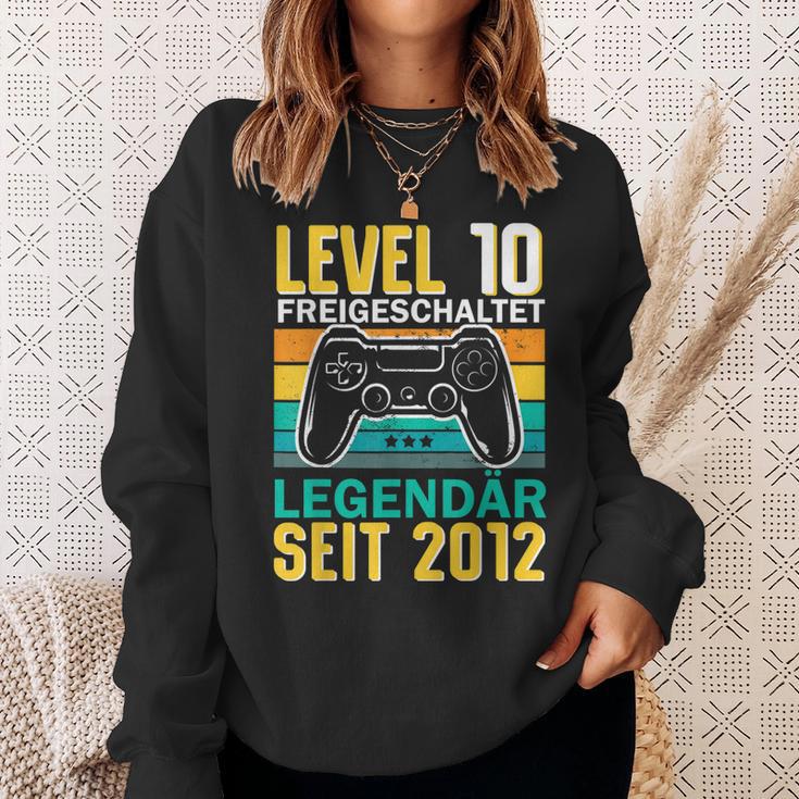 Kinder Level 10 Jahre Geburtstag Junge Gamer 2012 Geburtstag Sweatshirt Geschenke für Sie