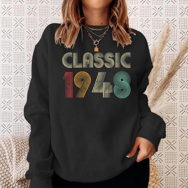 Klassisch 1948 Vintage 75 Geburtstag Geschenk Classic Sweatshirt Geschenke für Sie