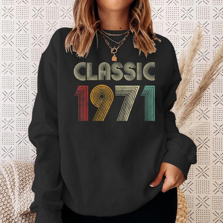 Klassisch 1971 Vintage 52 Geburtstag Geschenk Classic Sweatshirt Geschenke für Sie