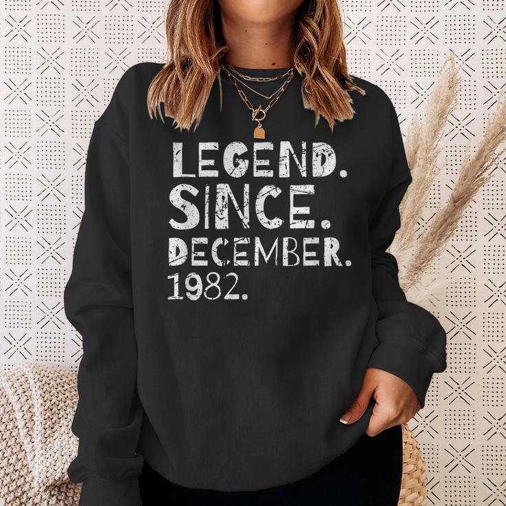 Legend Since December 1982 Geburtstagsfeier Frau Ehemann Sweatshirt Geschenke für Sie