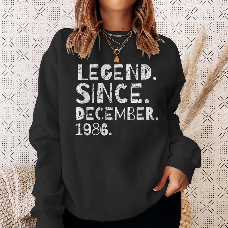 Legend Since December 1986 Geburtstagsfeier Frau Ehemann Sweatshirt Geschenke für Sie