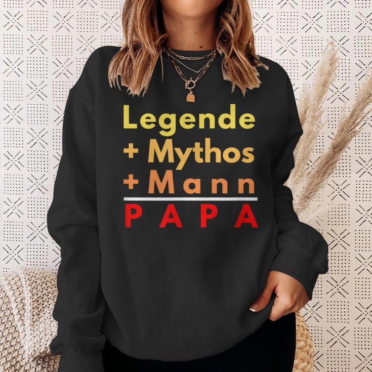 Legende Mythos Mann Das Ist Papa Vater Daddy Sweatshirt Geschenke für Sie