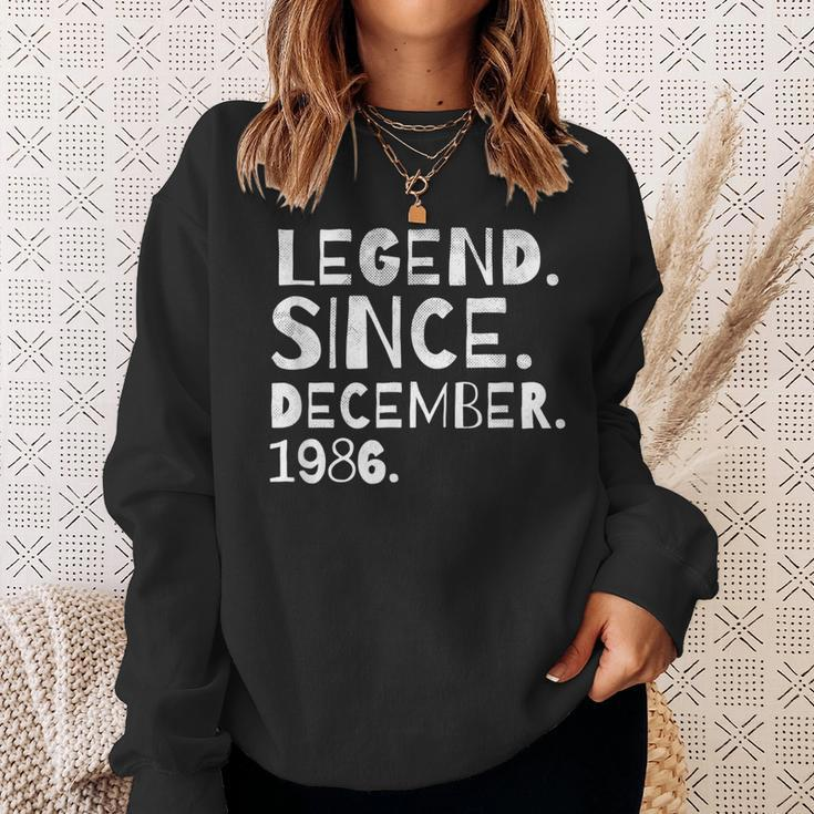 Legende Seit Dezember 1986 Sweatshirt für Geburtstagsfeier Geschenke für Sie