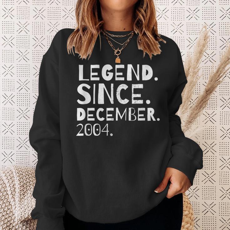 Legende Seit Dezember 2004 Jahr Geburtstag Bruder Schwester Sweatshirt Geschenke für Sie