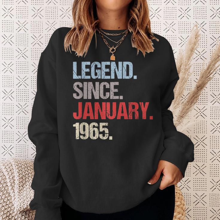 Legende Seit Januar 1965 Jahrgang Geburtstag Sweatshirt Geschenke für Sie