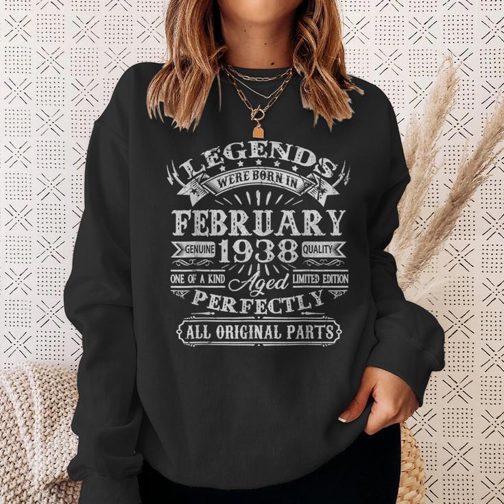 Legenden 1938 Geboren - 85 Geburtstag Mann V5 Sweatshirt für Februar Helden Geschenke für Sie