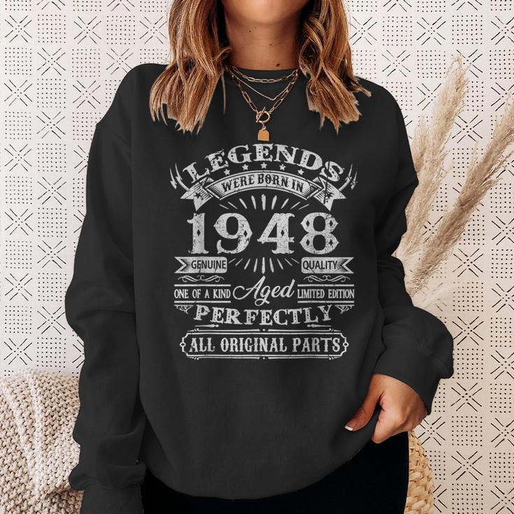 Legenden 1948 Geboren Sweatshirt, 75. Geburtstag Mann Feieridee Geschenke für Sie