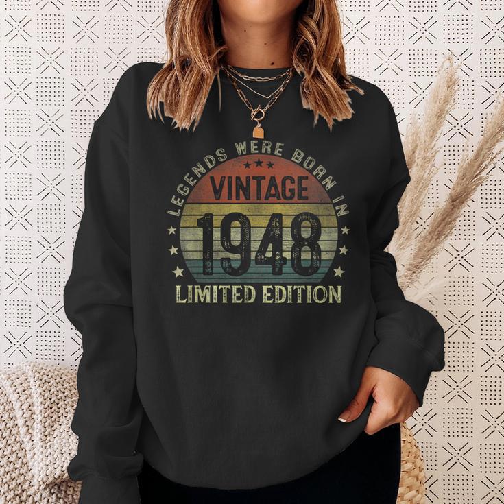 Legenden 1948 Geburtstag Sweatshirt, 75 Jahre Mann| Jubiläums Tee Geschenke für Sie