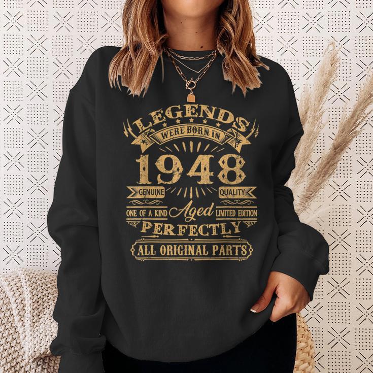 Legenden 1948 Geburtstag Sweatshirt, Geschenk zum 75. für Männer Geschenke für Sie