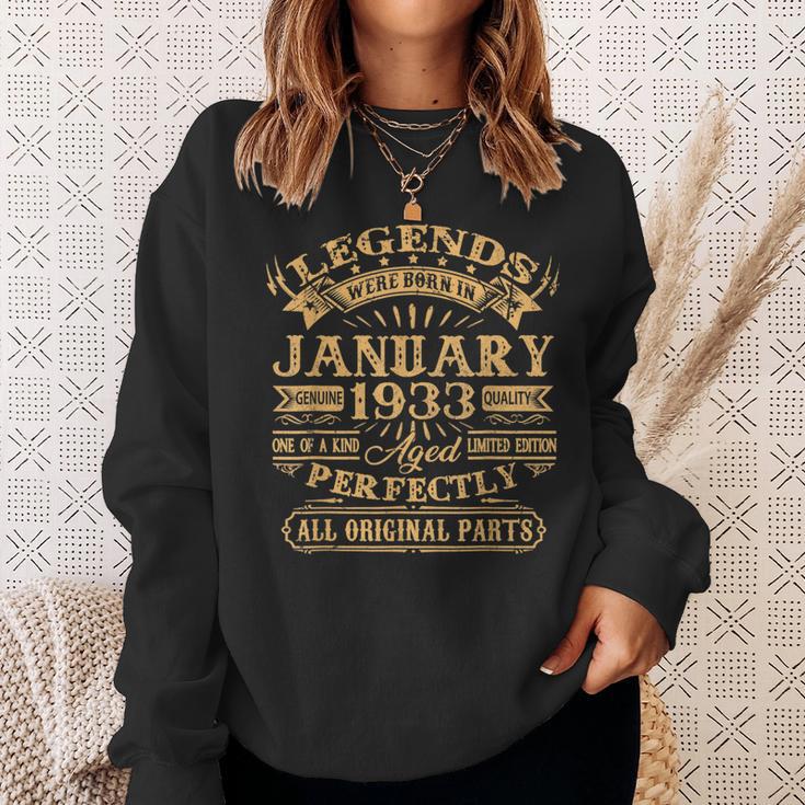 Legenden Wurden Im Januar 1933 Geschenk 90 Geburtstag Mann V4 Sweatshirt Geschenke für Sie